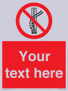 Custom prohibition Do not leave the tow track